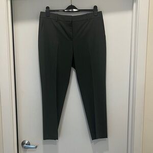 Theory Treeca 2 Good Wool Dress Pants in Hunter Green
